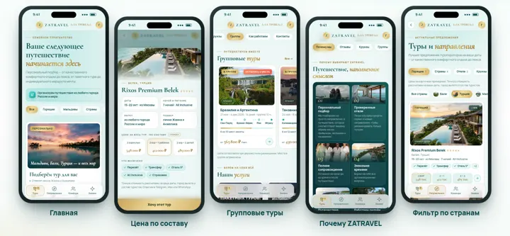 Мини-приложение ZATRAVEL
